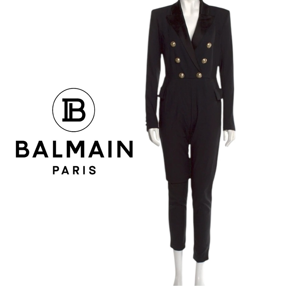 BALMAIN Paris Women’s Wool Jumpsuit - Size 44